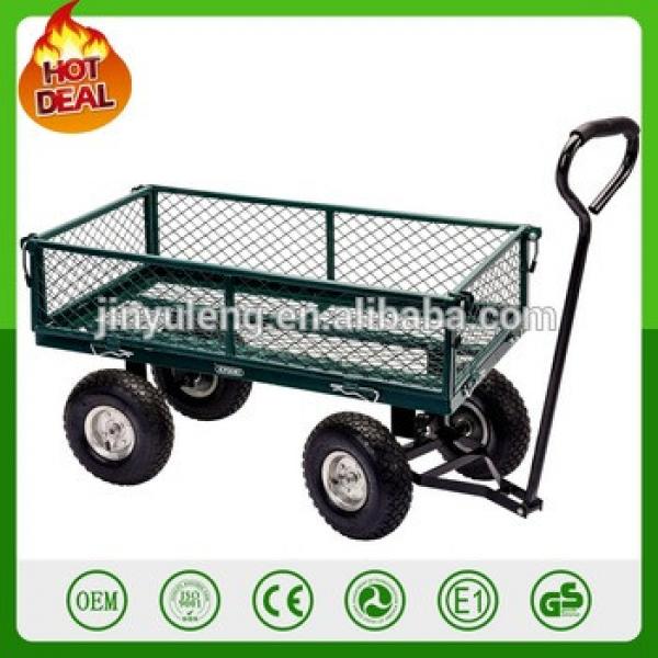 heavy duty Steel wagon trailers garden mesh tool cart garden wagon TC1859 #1 image