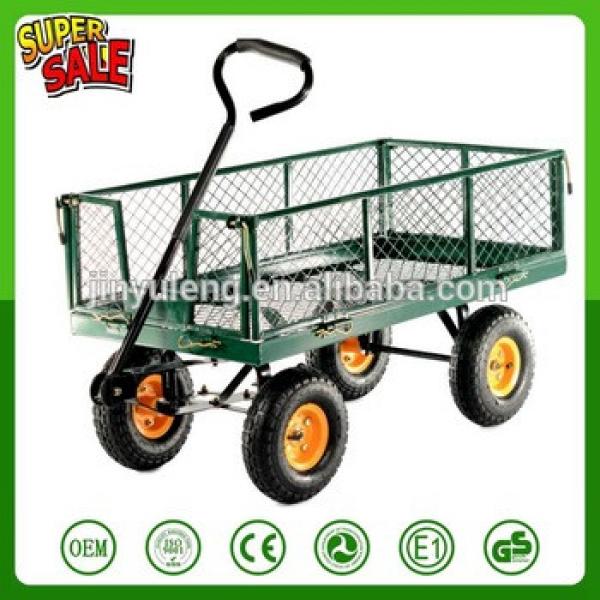 popular heavy load capacity assembled Garden wagon tool cart for Yard Farm Firewood Beach Landscaping #1 image