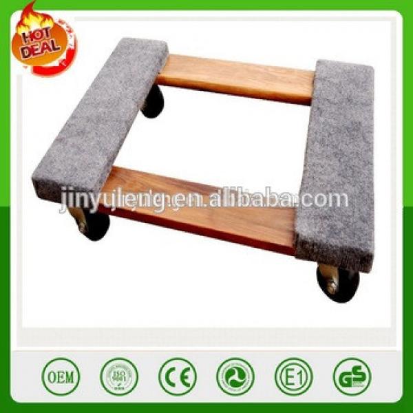 decorative wooden moving dolly/ trolley , moving tool cart for Electrical equipment, Furniture #1 image