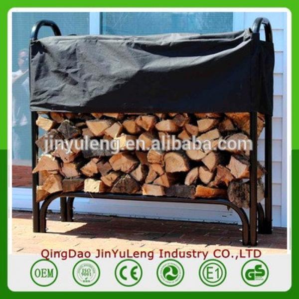 4ft 8ft Metal Outdoor indoor Firewood Log Storage Rack #1 image