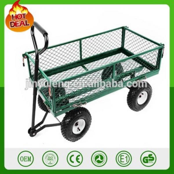 TC1840 metal Garden rolling Tool Cart wheelbarrow folding wagon mini dump cart #1 image