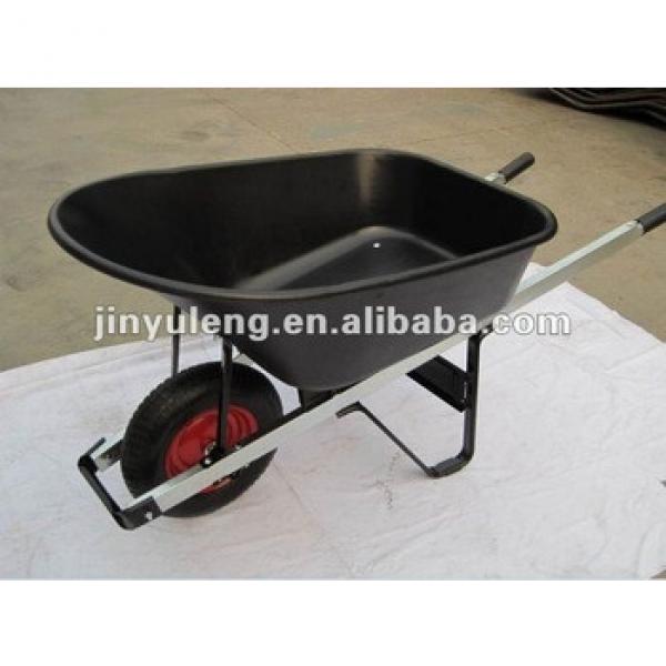 80L heavy duty wheelbarrow WB6600for garden and building with wood handle cheap #1 image
