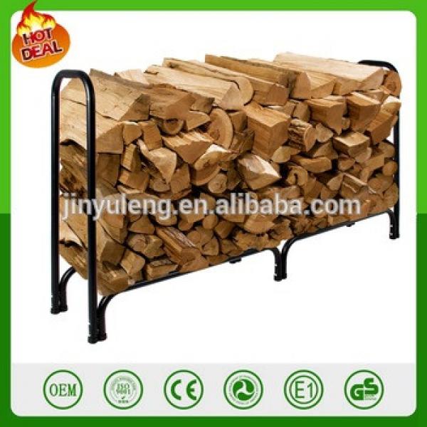 8&#39; ft ourdoors Firewood Wood Log Rack Lumber Storage Holder Backyard andirons 4&#39;ft log rack #1 image