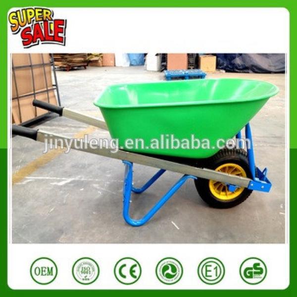 Biger large capacity heavy load metal tray handle pneumatic rubber wheel power wheelbarrow wheel barrows #1 image