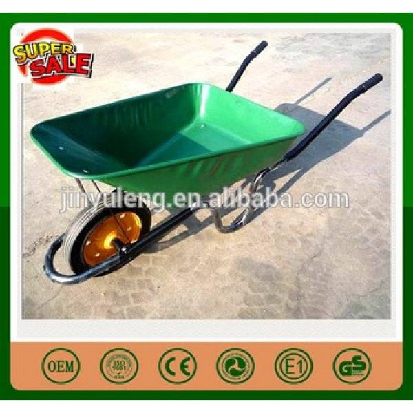 Solid rubber wheel Small volume capacity POWER metal wheelbarrow for diggings mining area #1 image