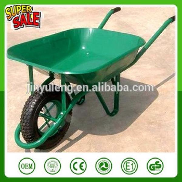 power Large capacity wheelbarrow single wheel barrow concrete cart trolley handcart Cart dolly wagon pushcart #1 image