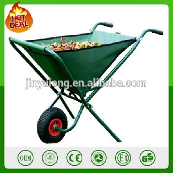 Portable canvas compare folding garden trolleys garden tool cart 600D polyester garden cart wagon wheelbarrow #1 image