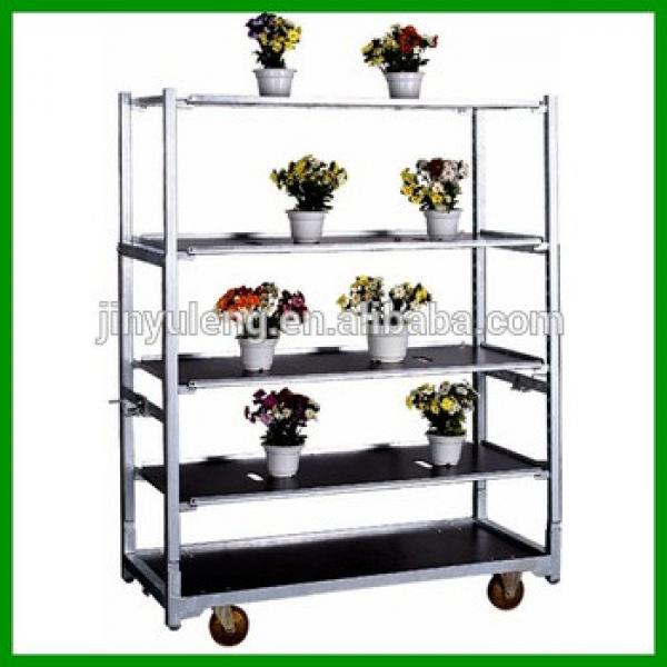 Display Storage show Rack move tool cart Portable Fruit flower nursery plant exhibition transfer trolley truck #1 image
