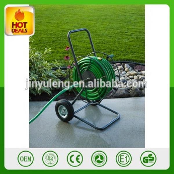 300 Foot Hose Capacity 2 rubber wheel Liberty Garden Water hose reel cart for Garden Outdoor park Yard Planting #1 image