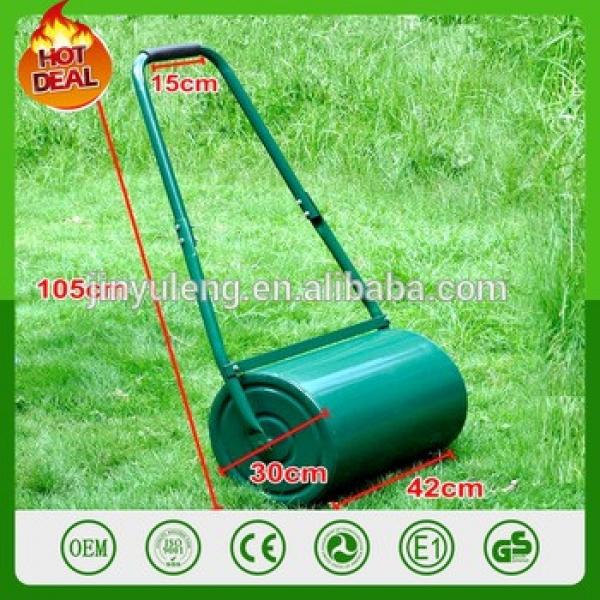 Push Pull Heavy Duty Commercial Steel Green Water Or Sand Tow Lawn Roller for Outdoor Garden Grass yard #1 image