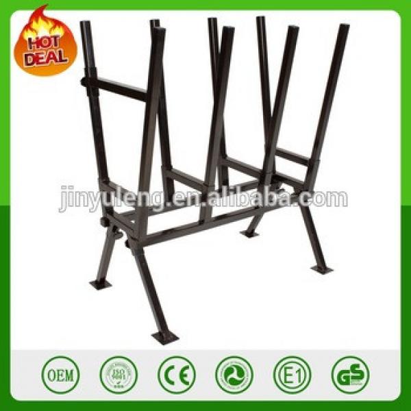 400kg Heavy Duty folding max load saw horse Steel Log wood rack Sawhorse for Woodworking Chainsaw Log Cutting Stand #1 image