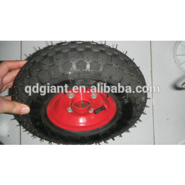 Inflatable pneumatic rubber wheel 3.50-5 #1 image