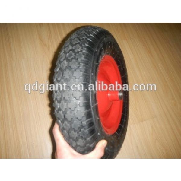 16 inch pneumatic rubber wheels 4.00-8 diamond pattern #1 image