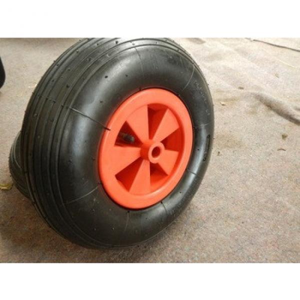 Plastic rim air wheel for garden wheelbarrow 3.50-6 #1 image
