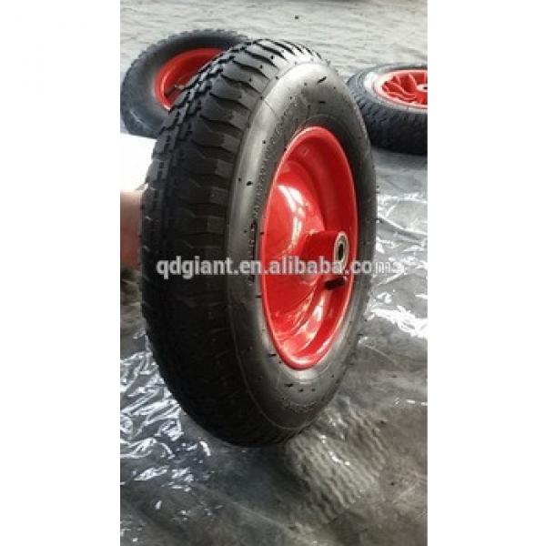 Wheelbarrow air wheel with steel rim , air tire , inner tube #1 image