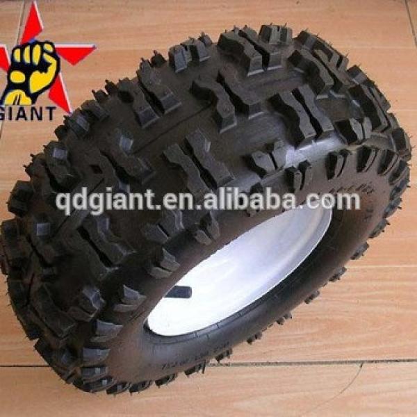 13x5.00-6 pneumatic wheel assemblly with butterfly tread #1 image