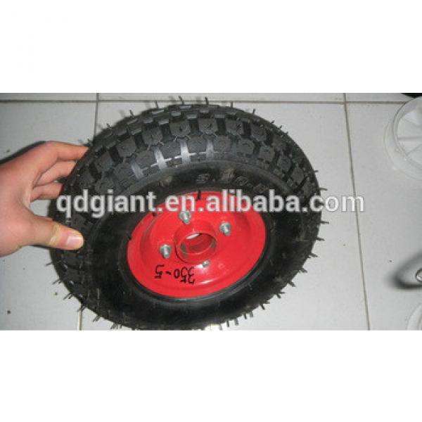 pneumatic rubber wheelbarrow wheel 3.50-5 #1 image