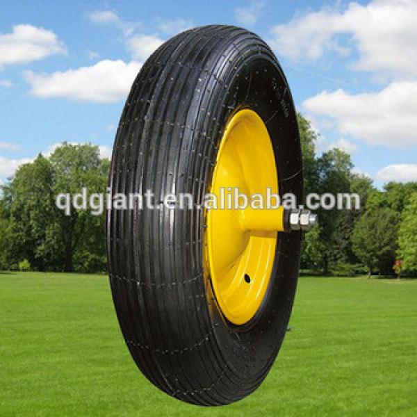 14&quot; Line pattern pneumatic rubber wheel for wheelbarrow #1 image