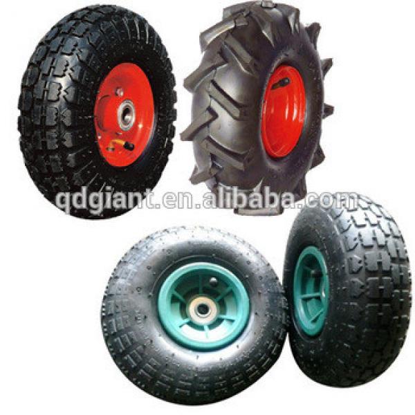 10&quot; Flat Air Free Replacement Tires For Hand Truck Dolly Cart Wheel 3.50-4 #1 image