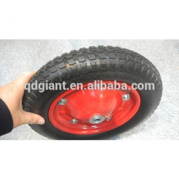 Metal rim 13inch wheelbarrow pneumatic wheel for sale #1 image