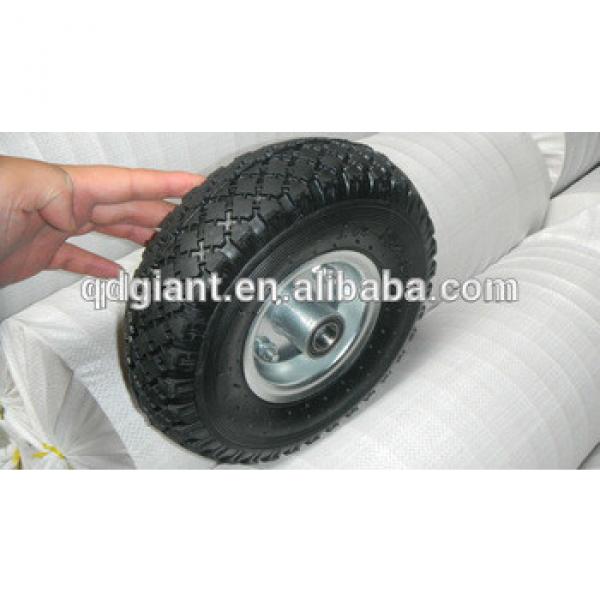 Steel rim handcart rubber wheel 3.00-4 #1 image