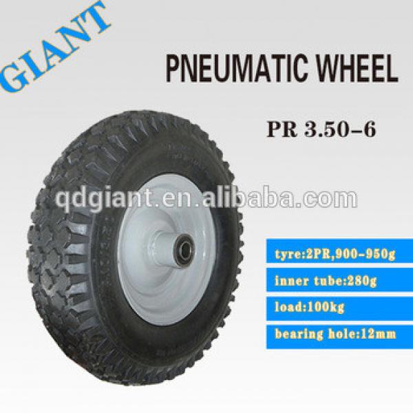 High rubber content plastic rim wheelbarrow tire 3.50-6 #1 image
