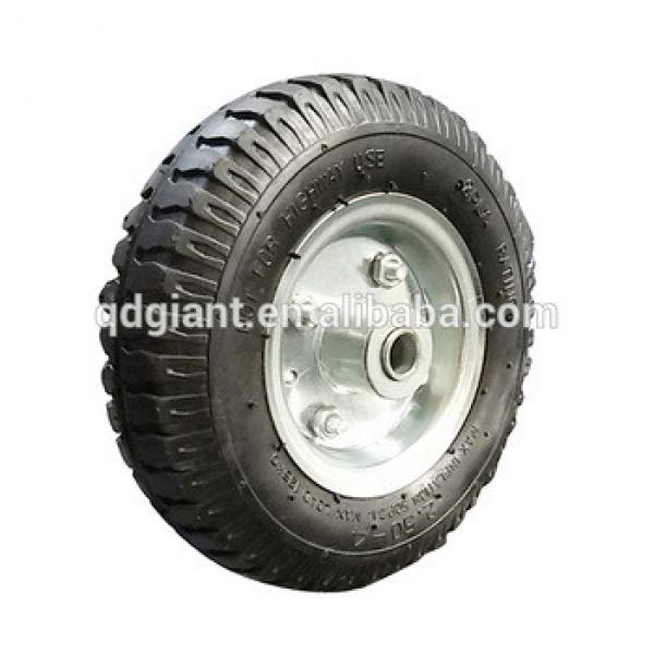 High quality metal rim 8 inch rubber wheel for handcart #1 image