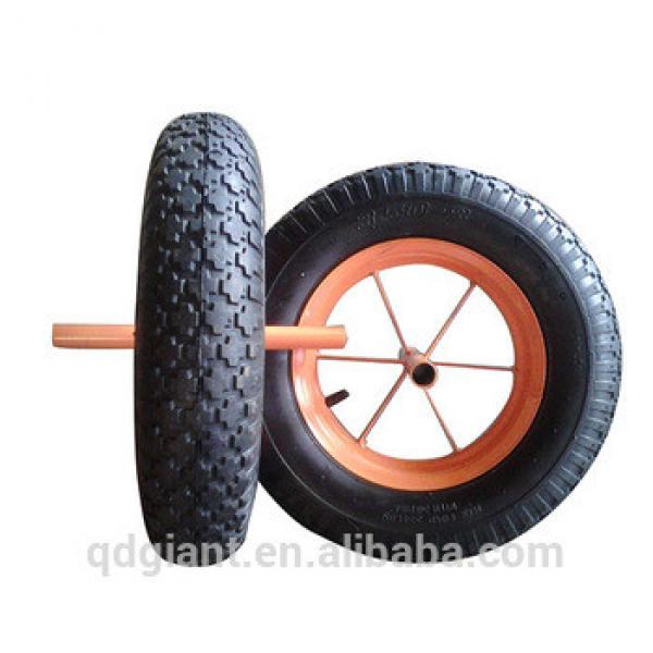 Pneumatic rubber wheel 3.50-8 stud pattern 2PR #1 image