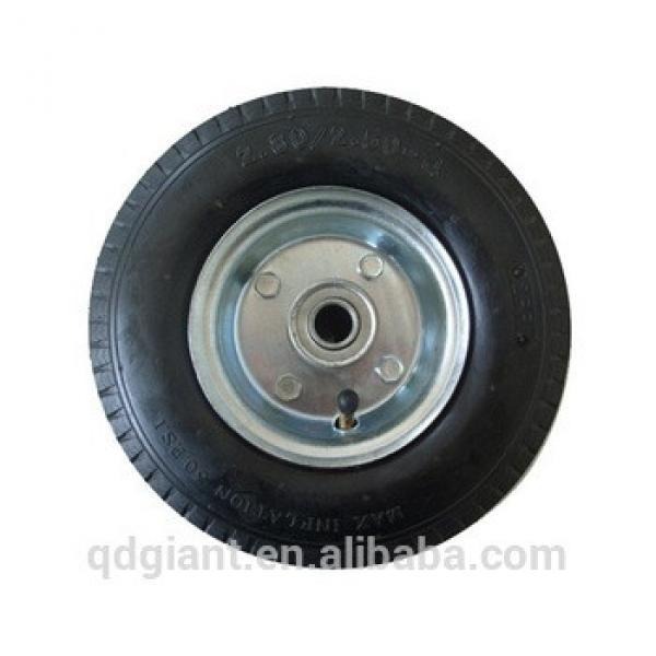 Cart pneumatic wheel 2.50-4 with metal rim #1 image