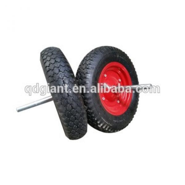 Wheelbarrow pneumatic tyre and axle 4.00-8 #1 image