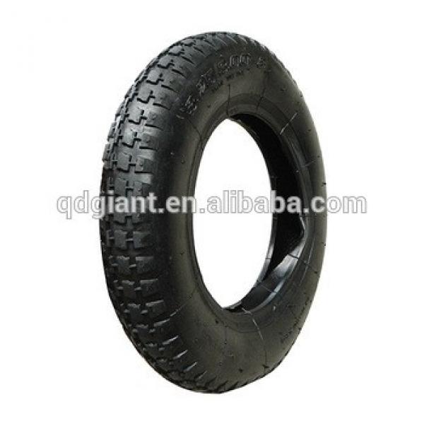 nature rubber wheel tyre and inner tube 3.00-8 for wheel barrow #1 image