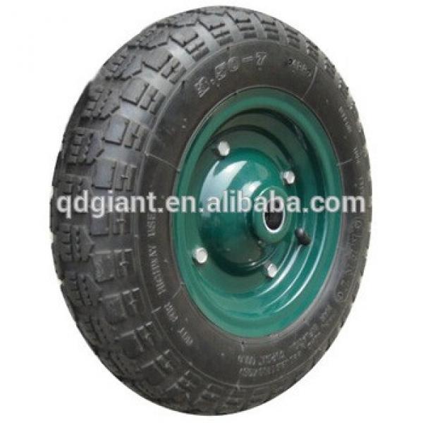 14x3.50-7 Wheelbarrow Nylon Inflatable Rubber Tire #1 image