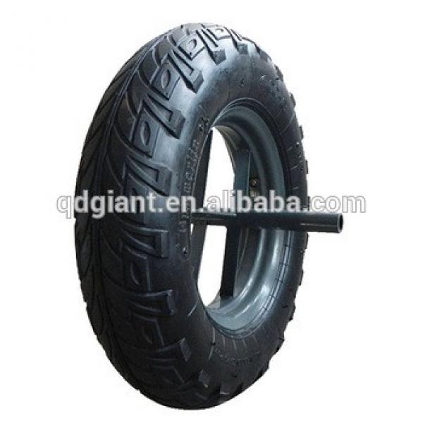 Qingdao factory supply Rubber wheelbarrow tire and tube #1 image