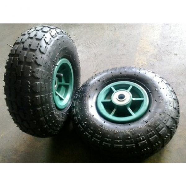 Metal rim 3.50-4 air rubber tire #1 image