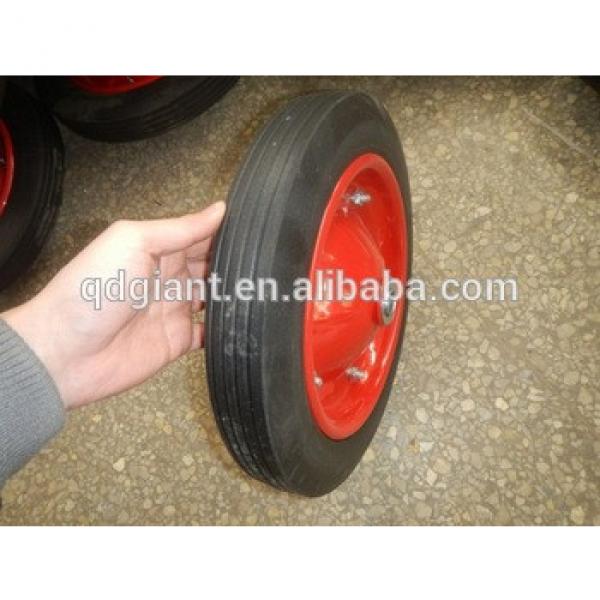 solid rubber wheel 13&quot;x3&quot; use for hand truck #1 image