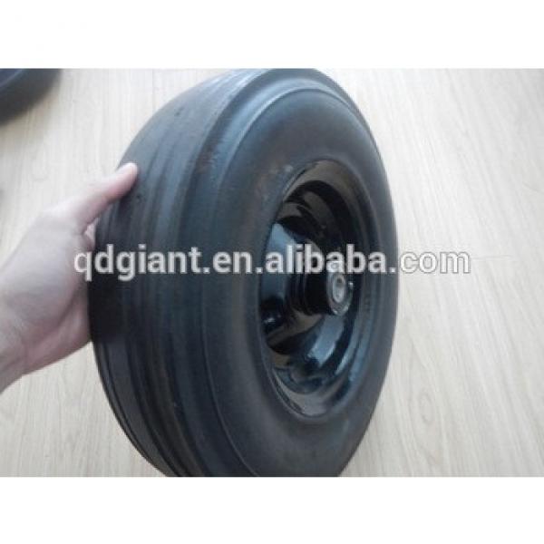 solid rubber wheels for concrete mixer 16&quot;x4&quot; #1 image