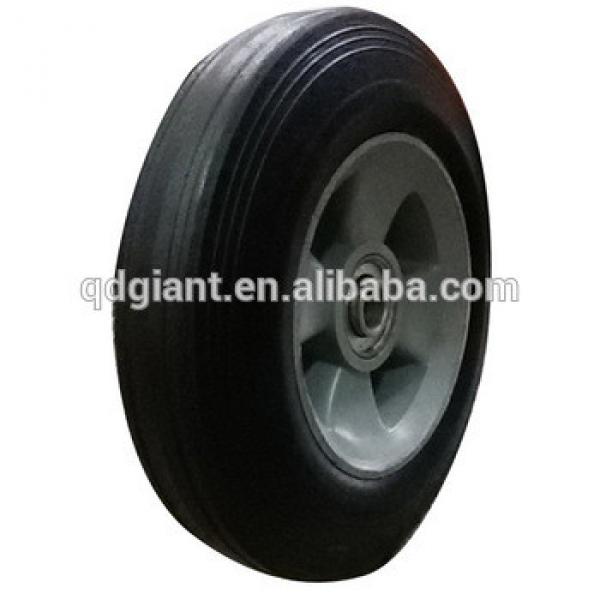 8&quot; Inch Replacment Solid Hard Rubber Tyre Wheel And Rim For Trolley Hand Cart #1 image