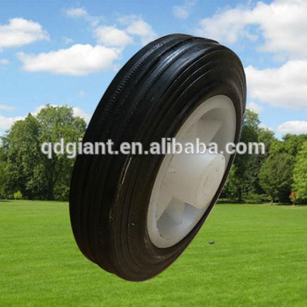 4inch Small Rubber Solid Wheel for Shopping Cart #1 image