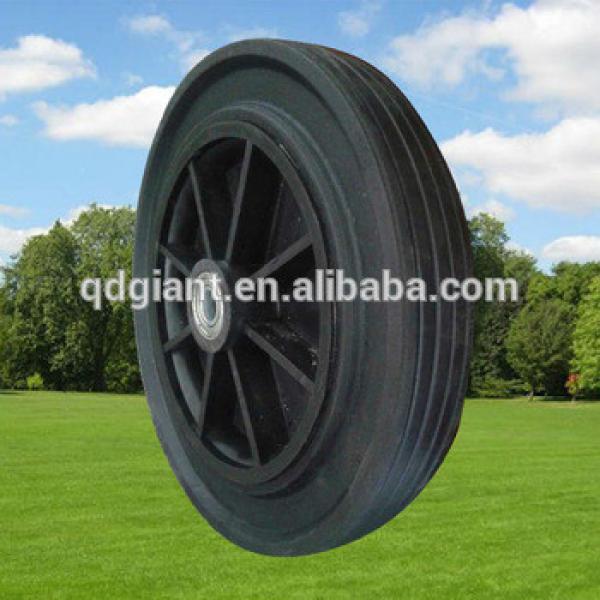 11 inch solid wheel /rubber wheelbarrow wheels with plastic Rim #1 image