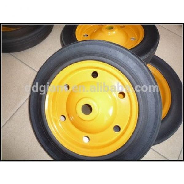 Flat free hand truck tyre,solid rubber wheels 13&quot;x3&quot; #1 image