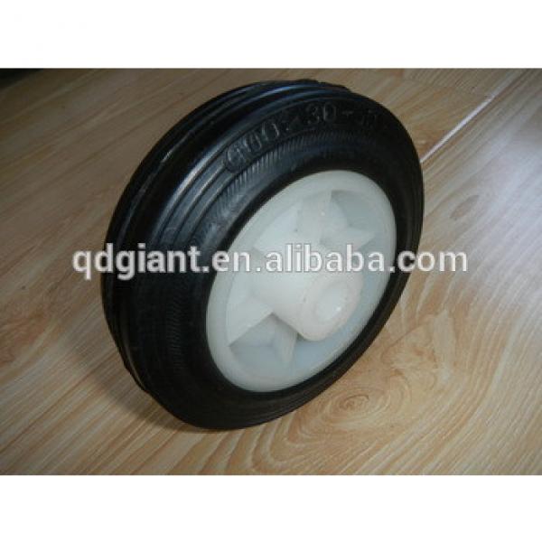 4 inch small solid rubber wheels #1 image