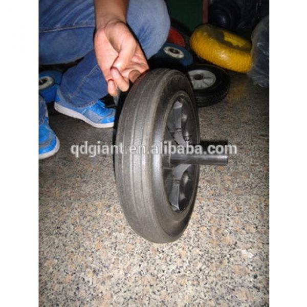 300mm black rubber trash wheel 12x2 #1 image