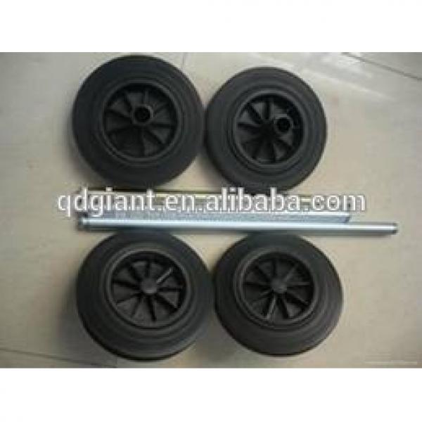 Trash bin solid rubber wheel with axle 10inch(250mm) #1 image