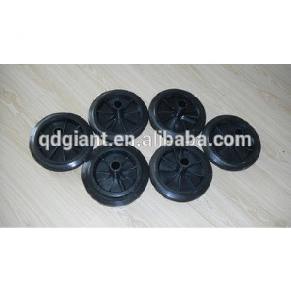 supply black color small design rubbish dustbin wheel 200mmx50mm #1 image