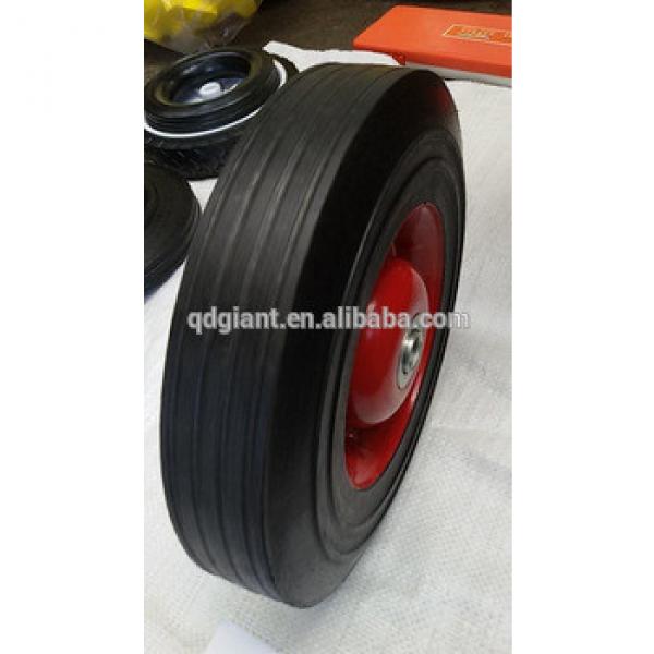 Qingdao manufacturer solid rubber wheel 10x2.5 inch #1 image