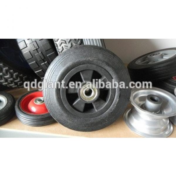 8inch solid rubber wheel for hand trolley #1 image