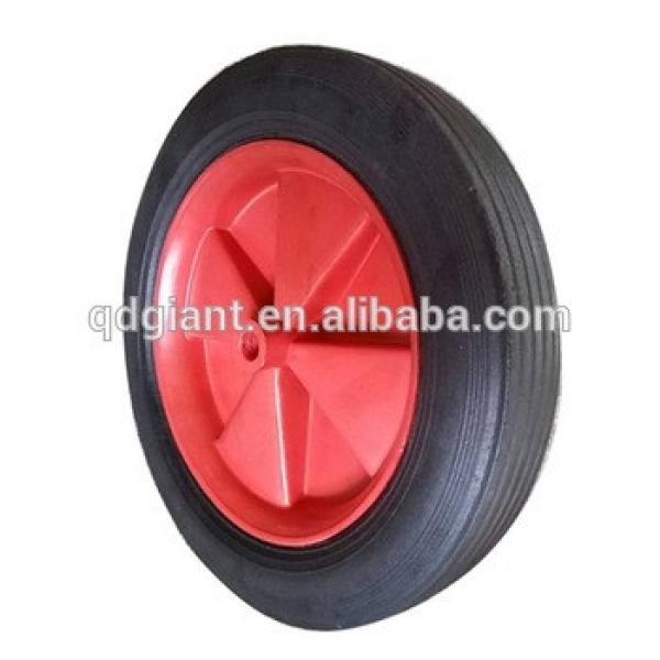 10*1.5 highy quality solid rubber wheels with plastic hub #1 image