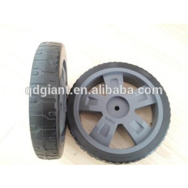 10x1.75 inch PVC plastic wheel for lawn mowers #1 image