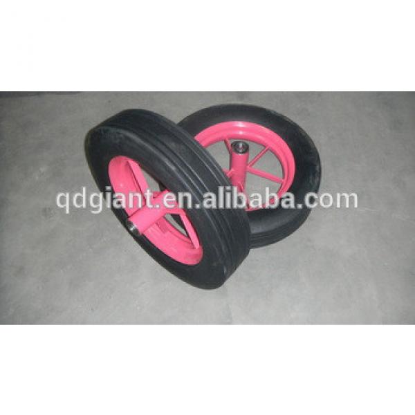 Heavy duty standard 16inch solid rubber spoke wheels with bearing #1 image