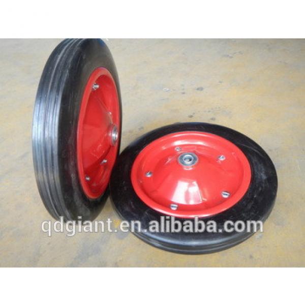 Construction wheel barrow rubber wheel 13 inch for WB3800 #1 image